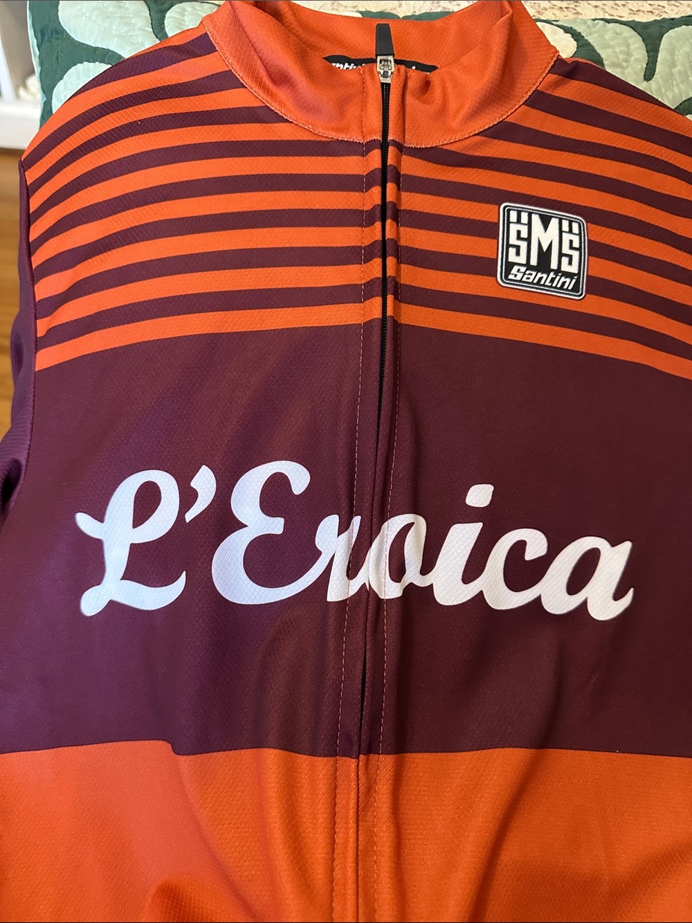 Vintage & Highly Collectible Santini L'Eroica "Gaiole in Chianti" cycling jersey